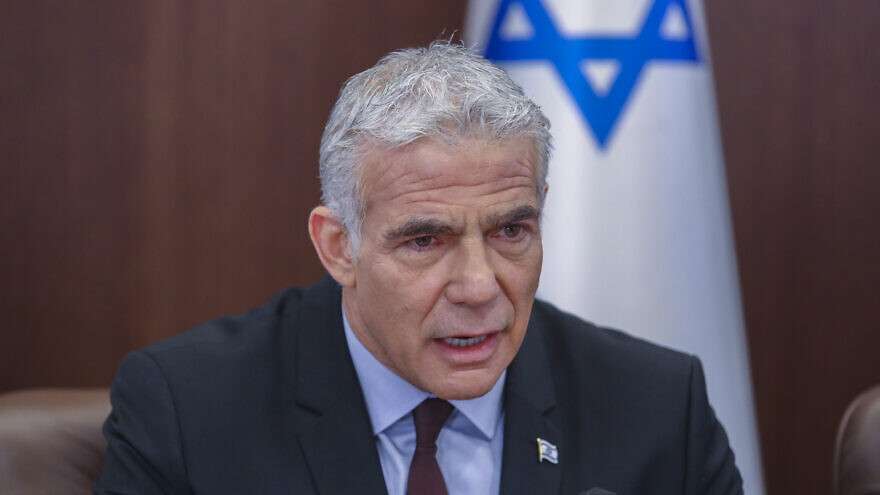 Lapid’s Likely Priorities in the Months Ahead Prime Minister Yair Lapid leads a cabinet meeting at the Prime Minister's Office in Jerusalem on July 3, 2022.