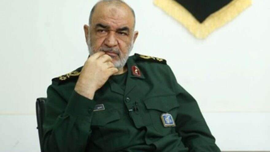 Islamic Revolutionary Guard Corps Commander Hossein Salami on Aug.19, 2022. Credit: Iran’s Supreme Leader Ayatollah Ali Khamenei’s website via MEMRI.