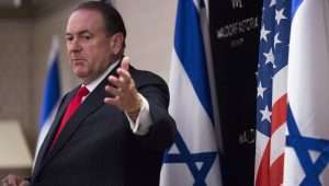Driven by his Christian faith, former Arkansas governor and US presidential candidate Mike Huckabee is a frequent visitor to Israel. Photo: Yonatan Sindel/Flash90