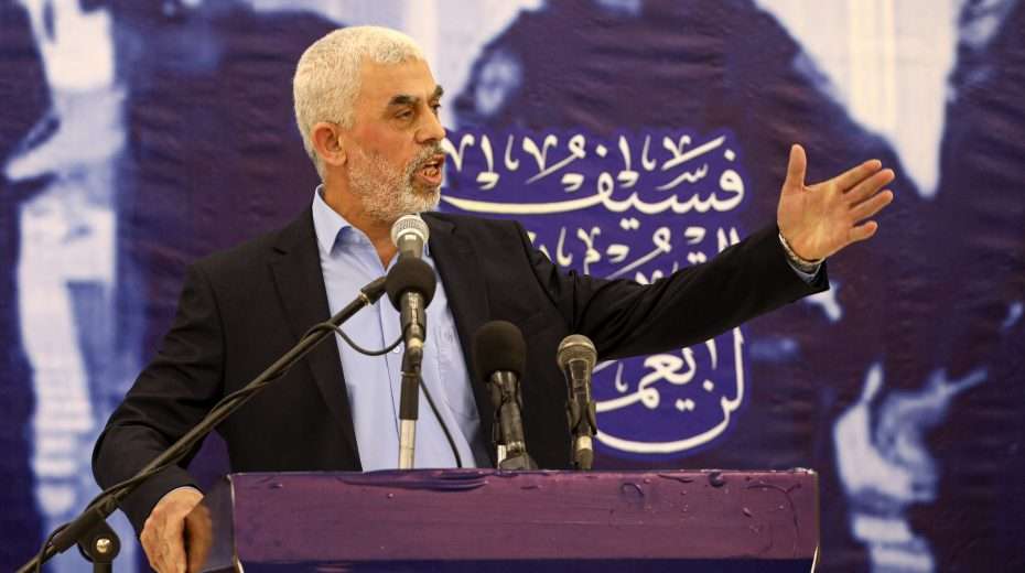 Gaza-based Hamas leader Yahya Sinwar.