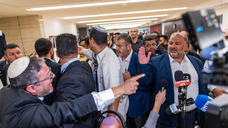 Why is a Jew with an extremist background (Itamar Ben Gvir, left) to be shunned, while an Arab with an extremist background (Mansour Abbas, right) is welcomed with open arms?