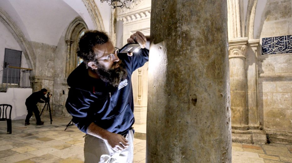 Israelische Archäologen dokumentieren Graffiti, die vor über 500 Jahren von christlichen und muslimischen Pilgern auf dem Berg Zion hinterlassen wurden.