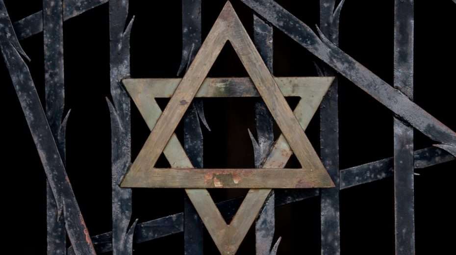 A memorial at the Dachau concentration camp, where "Jewish privilege" meant Jews were the first to die.