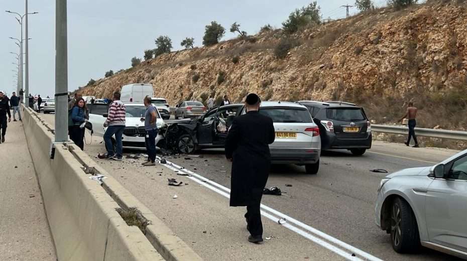 Morning Terror Rampage Leaves 3 Israelis Dead The scene of Tuesday's terror rampage near Ariel.