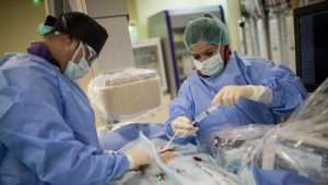 Illustration. Israeli doctors perform life-saving heart surgery on an Arab child.
