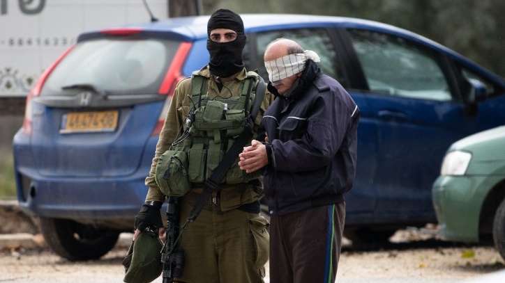 IDF security forces arrest a Palestinian terror suspect in northern Samaria.