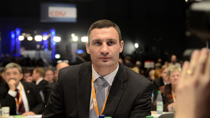Kyiv's popular mayor, Vitali Klitschko, attends a Christian Democratic Union Party conference, on Dec. 4, 2012. Credit CDU/CSU-Bundestagsfraktion via Wikimedia Commons.