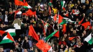 The Palestinians aren't playing in the World Cup, but their flag has featured prominently at the world's largest sporting event.