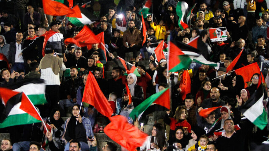 The Palestinians aren't playing in the World Cup, but their flag has featured prominently at the world's largest sporting event.