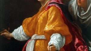 Gemälde der Heldin Judith mit dem Haupt des Holofernes von Cristofano Allori 1613