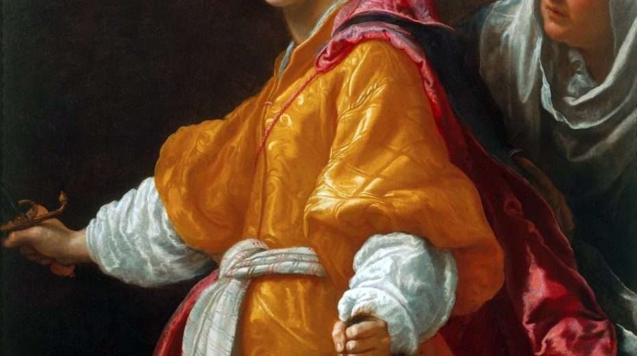 Gemälde der Heldin Judith mit dem Haupt des Holofernes von Cristofano Allori 1613