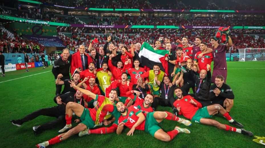 Die marokkanische Mannschaft feierte, indem sie die palästinensische Sache propagierte. Werden sie bestraft werden?