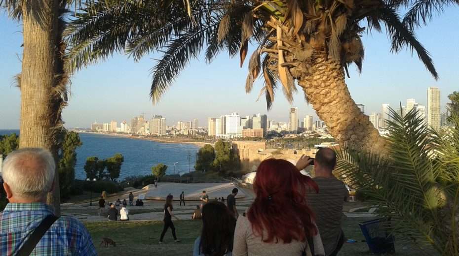 Skeletons Come Alive! THE PROMISED LAND: A view of Tel Aviv from the ancient port of Jaffa (formerly Joppa), not too far from the area where the sisters first settled shortly after their liberation.