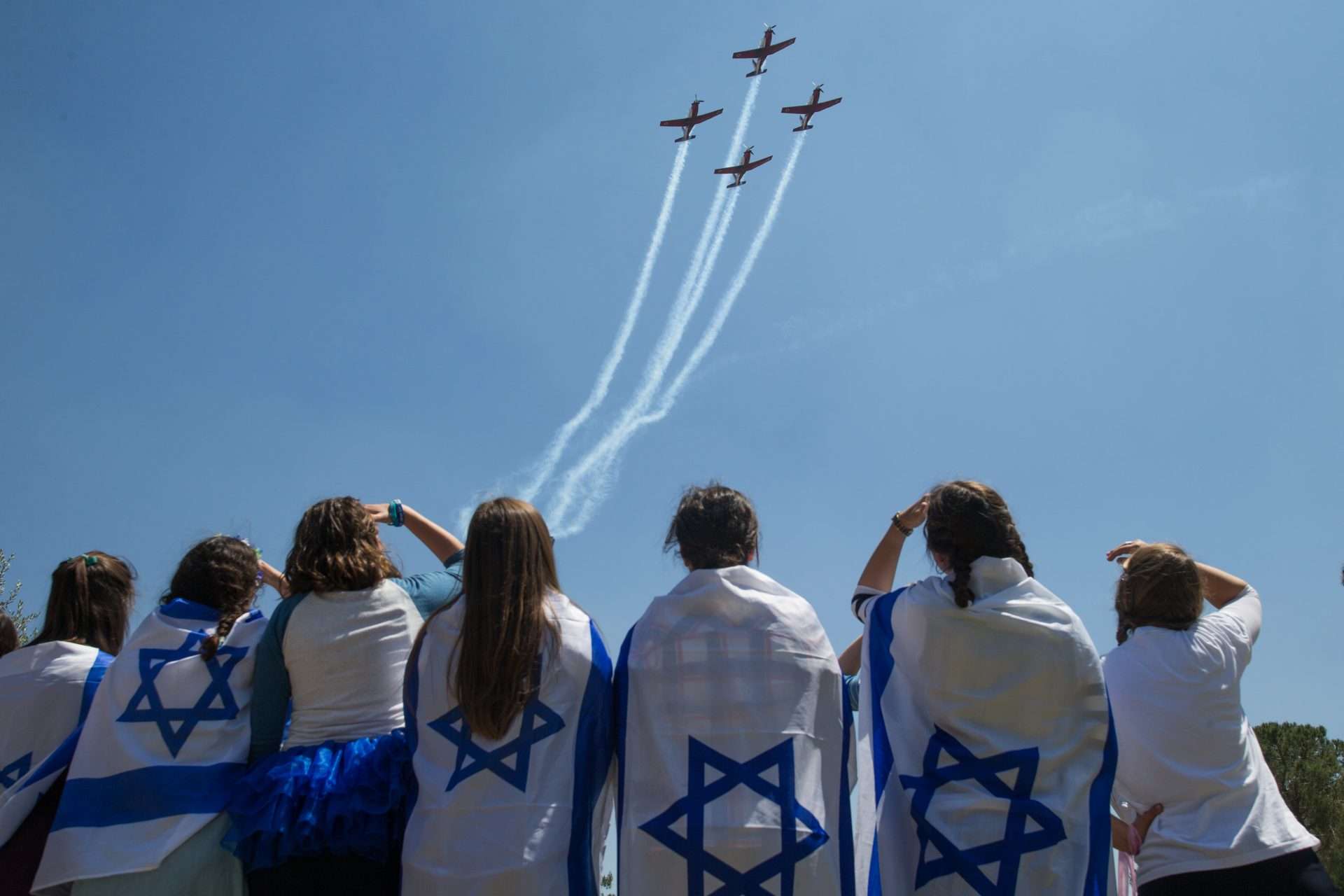 Israelis feiern ihren Unabhängigkeitstag mit einer Flugshow