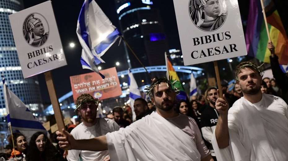 Israelis demonstrieren in Tel Aviv gegen die neue Netanjahu-Regierung. Aber repräsentieren sie die meisten Israelis? Die Ergebnisse der jüngsten Wahlen deuten darauf hin, dass sie es nicht tun.