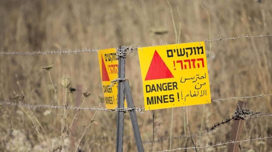 In vielen Teilen der Golanhöhen sind Landminen nach wie vor ein Problem.