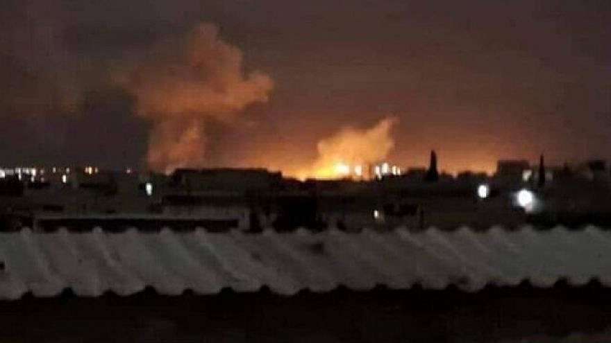 Alleged Israeli Airstrikes Shut Down Syrian Airport An alleged Israel Air Force strike on Aleppo International Airport in Syria, March 7, 2023. Source: Twitter.