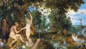 jüdischen Staat. Der Garten Eden von Rubens. Es ist leicht, sich das Paradies vorzustellen, wenn nur zwei Menschen darin leben.