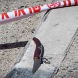 Illustration. A knife used by a Palestinian terrorist in an attack on Israelis. Photo by Gershon Elinson/Flash90
