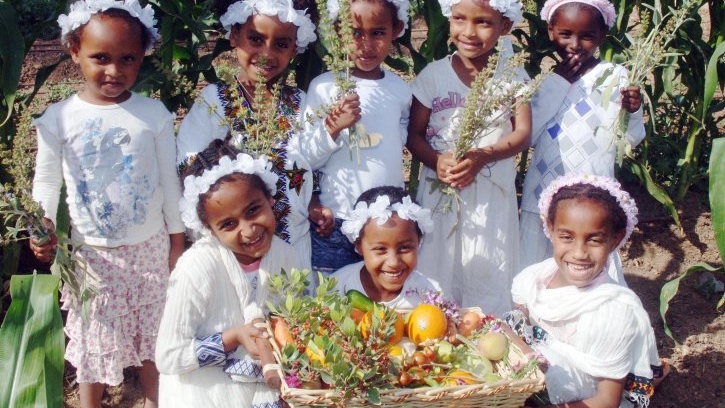 One Nation Under God – A Shavuot Meditation Ethiopian children celebrate Shavuot. Photo by Dudu Greenspan/Flash90