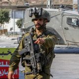 Israeli soldiers at a checkpoint after the shooting. Photo by Nasser Ishtayeh/Flash90