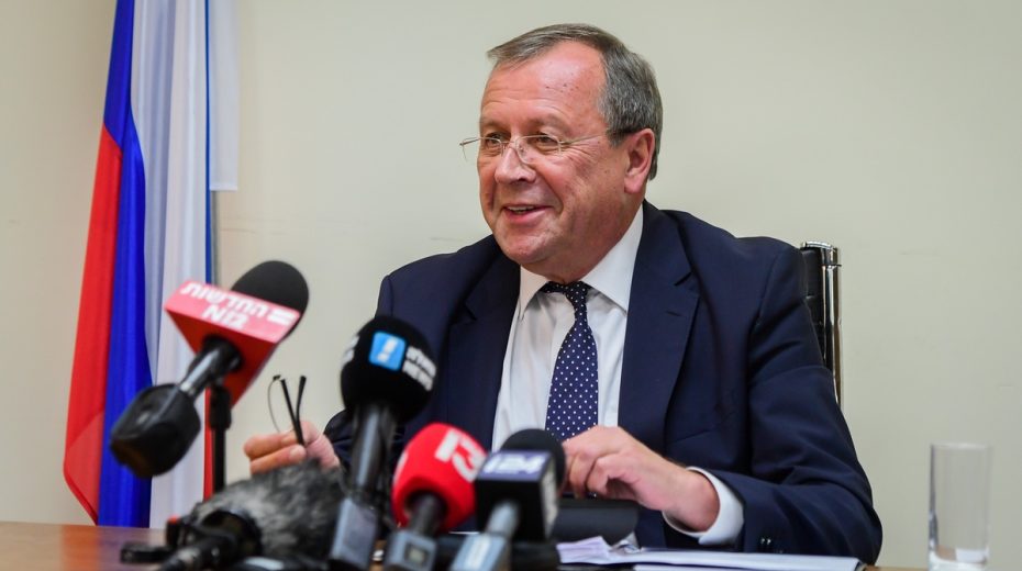 Why Is Russia Really Opening a Consulate in Jerusalem? Russian Ambassador to Israel Anatoly Viktorov during a press conference last year. Photo by Flash90