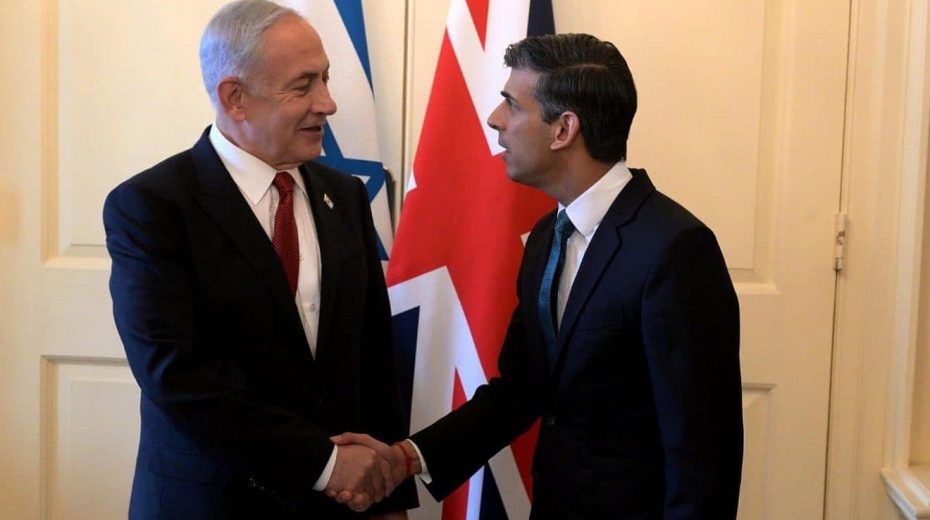UK Refuses to Release Documents on Aid to Palestinians Israeli Prime Minister Benjamin Netanyahu meets British Prime Minister Rishi Sunak in London, March 24, 2023. Credit: Avi Ohayon (GPO).