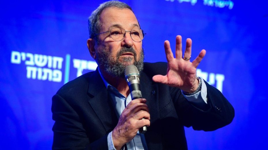 ‘Barak detailed plans to bring down government three years ago’ Former prime minister Ehud Barak speaks at the Haaretz Democracy Conference in Jaffa, Nov. 9, 2021. Photo by Avshalom Sassoni/Flash90.