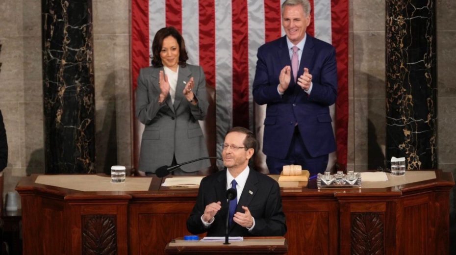 Bringing God back to Zionism Zionism is a divine process, and President Isaac Herzog acknowledged as much in his address to the US Congress. Photo by Chris Kleponis/GPO