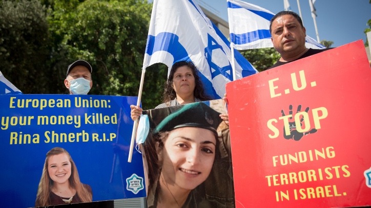 EU threatens to sue as Israel demolishes illegal PA school The European Union has been a thorn in Israel's side. Photo by Miriam Alster/Flash90