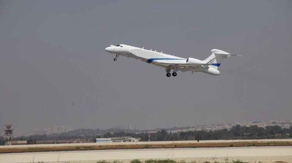 IDF spy plane makes first test flight The ORON aircraft during a test flight. Credit: Israeli Ministry of Defense Spokesperson’s Office.