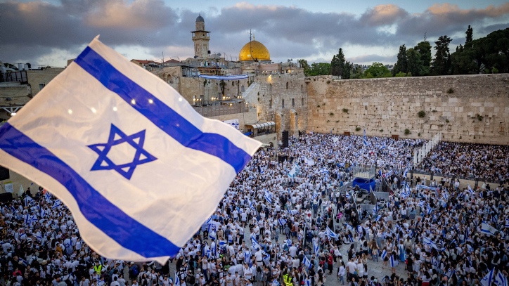 Four arguments for Zionism Jews hold Israeli flags as they dance at the Western Wall in Jerusalem's Old City, during Jerusalem Day celebrations, May 18, 2023. Photo by Yonatan Sindel/Flash90