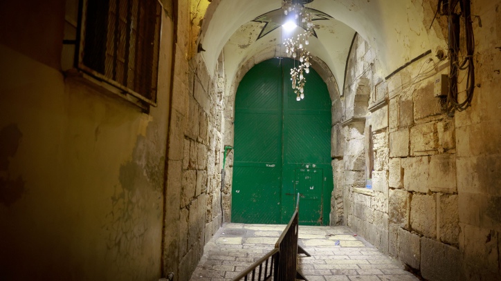 The scene of an attempted stabbing attack in Jerusalem's Old City on September 4, 2023. Photo by Chaim Goldberg/Flash90