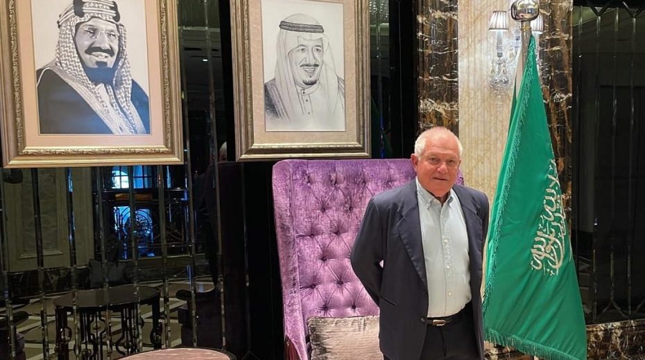 Israeli Cabinet member receives warm welcome in Riyadh Israeli Tourism Minister Haim Katz ahead of the opening session of a U.N. World Tourism Organization gathering in Riyadh, Saudi Arabia, Sept. 27, 2023. Credit: Courtesy.