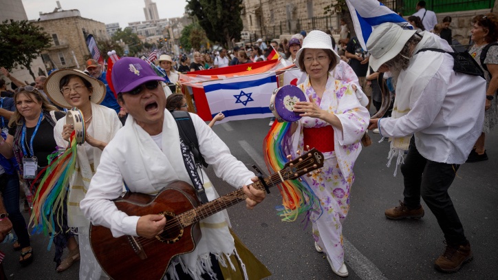 The world notices when Jews behave badly Thousands of Christian Evangelists and Israelis march at a parade in center of Jerusalem, marking the Jewish holiday of Sukkot or the Feast of the Tabernacles, October 4, 2023. Photo by Chaim Goldberg/Flash90