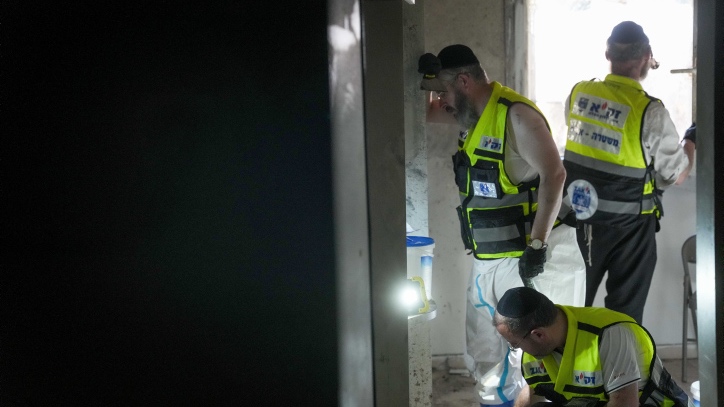 The painful, painstaking work of Israel’s burial societies Zaka personnel work at the destruction caused by Hamas terrorists when they infiltrated Kibbutz Holit on October 7, 2023, near the Israeli-Gaza border, southern Israel. October 26, 2023. Photo by Erik Marmor/Flash90