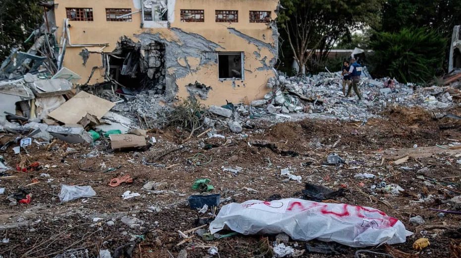 Hamas atrocities explode the two-state myth Days after Oct. 7, the destruction can be seen after the assault by Hamas terrorists in Kibbutz Be'eri, near Gaza border in southern Israel, Oct. 11, 2023. Photo by Oren Ben Hakoon/Flash90.