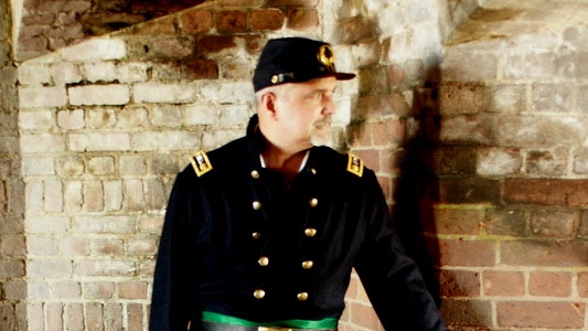 Dying soldier’s legacy Pastor Peter Colon portraying Major Rossvally in the movie of his story.