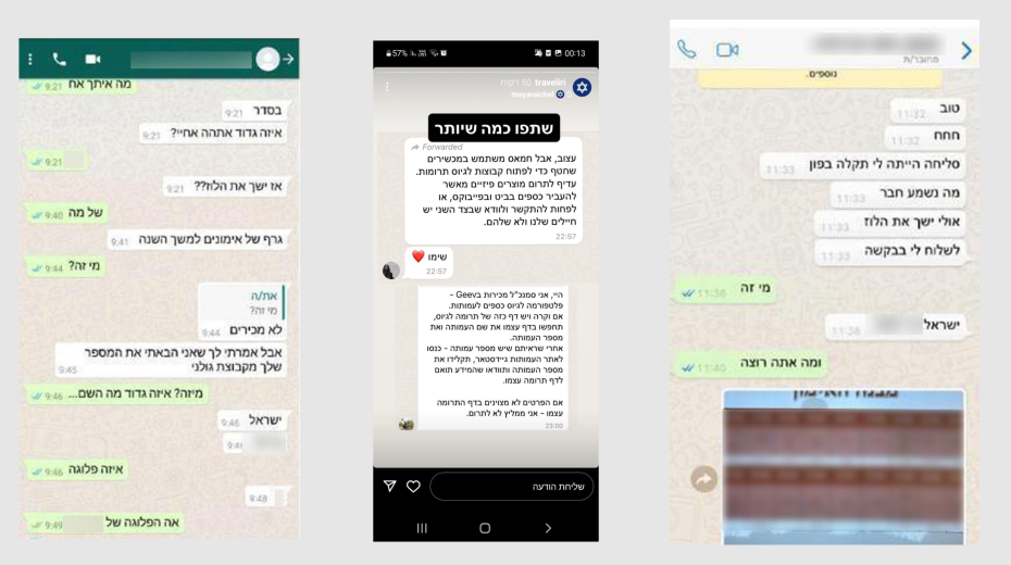 Terror in Israeli WhatsApp groups