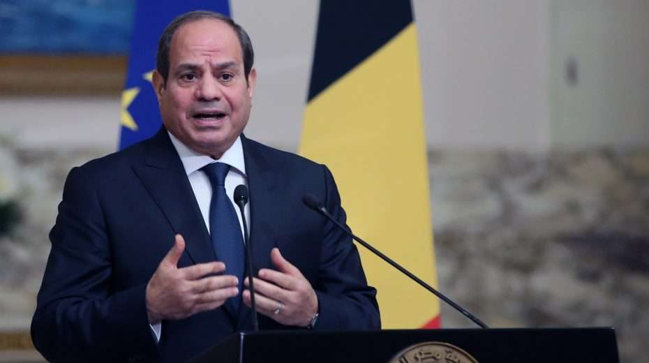 Egypt's President Abdul Fattah al-Sisi during a joint press conference with the Prime Ministers of Spain and Belgium after their meeting at the Ittihadia Presidential Palace in Cairo, Egypt, 24 November 2023. Photo: EPA-EFE/KHALED ELFIQI EPA-EFE/KHALED ELFIQI