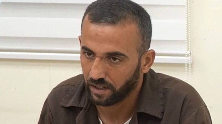 Hamas terrorists admit taking hostages to Shifa Hospital Hamas terrorist Adham Hawwas explains to interrogators his role in the kidnapping of Thai workers from southern Israel. Screenshot from Shin Bet.