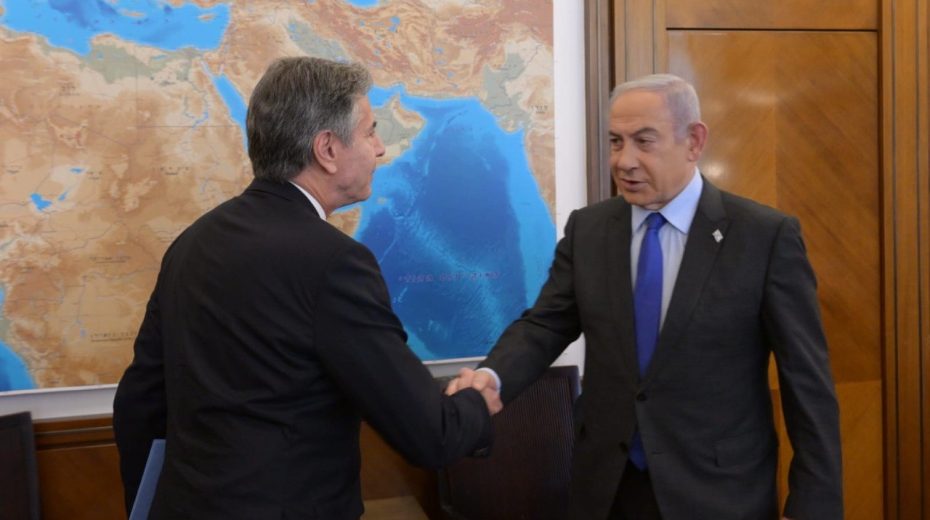 US Secretary of State Antony Blinken is in Israel for the third time since October 7 to propose yet more short-sighted American solutions. Photo by Amos Ben-Gershom (GPO)