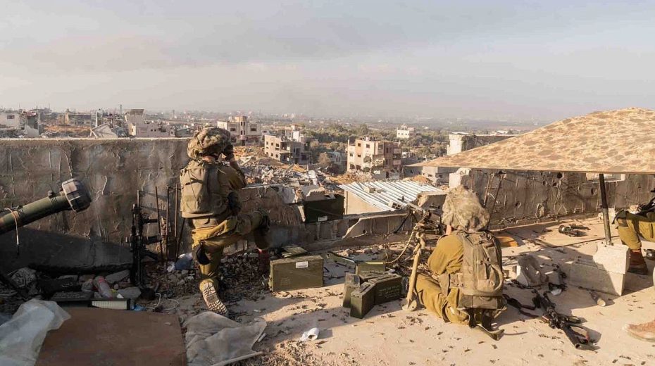 Israeli troops operating in the Hamas-ruled Gaza Strip, Dec. 3, 2023. Credit: IDF.
