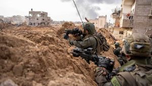 Israeli troops operating in the Hamas-ruled Gaza Strip, Dec. 14, 2023. Credit: IDF.