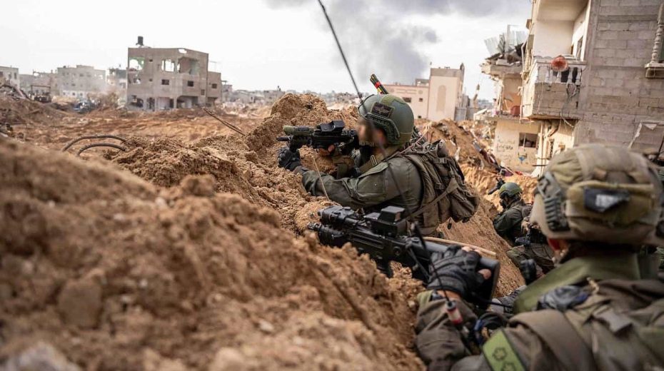 Israeli troops operating in the Hamas-ruled Gaza Strip, Dec. 14, 2023. Credit: IDF.