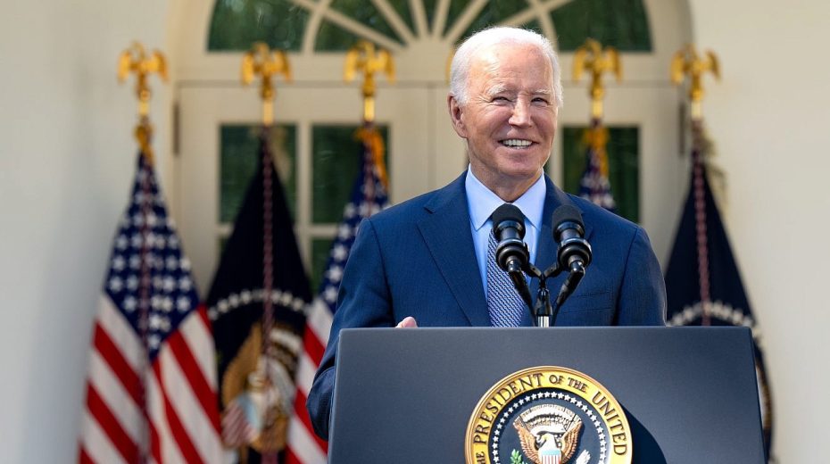 US President Joe Biden speaks in the White House Rose Garden on Oct. 11, 2023. Credit: Oliver Contreras/official White House photo.