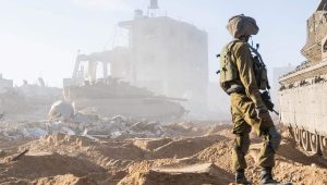 Israeli troops operating in the Hamas-ruled Gaza Strip, Dec. 31, 2023. Credit: IDF.