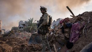 Israeli troops operating in the Hamas-ruled Gaza Strip, Dec. 21, 2023. Credit: IDF.