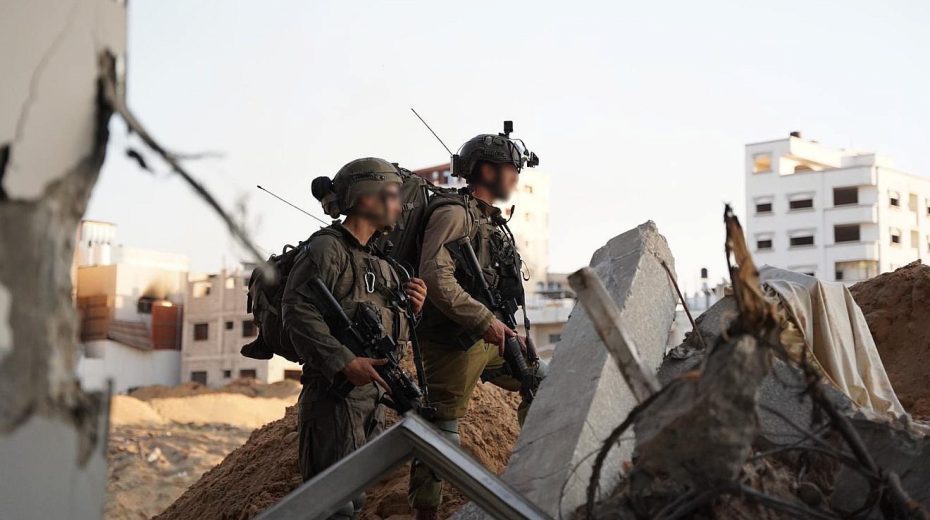 Israeli troops operating in the Hamas-ruled Gaza Strip, Dec. 8, 2023. Credit: IDF.