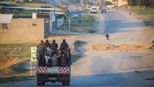 Palestinians fleeing from Khan Yunis to Rafah in the southern Gaza Strip on Dec. 18, 2023. Photo by Atia Mohammed/Flash90.